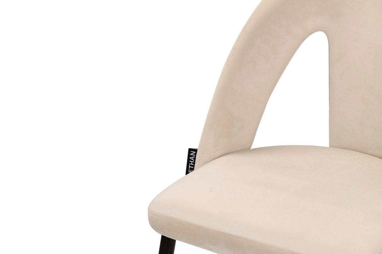 SILLA VELVET BLANCO STOWE 49x54x78 CM