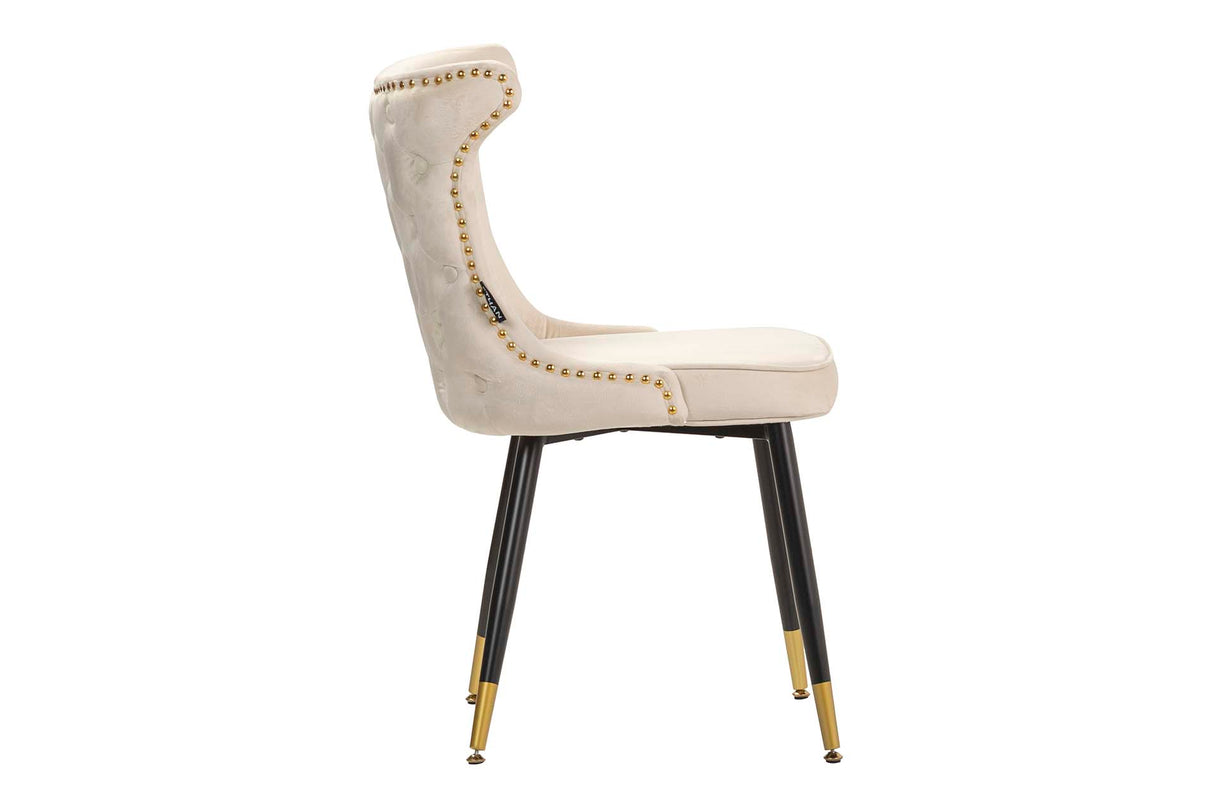 Velvet White Aspen 49x54x79 cm Studs