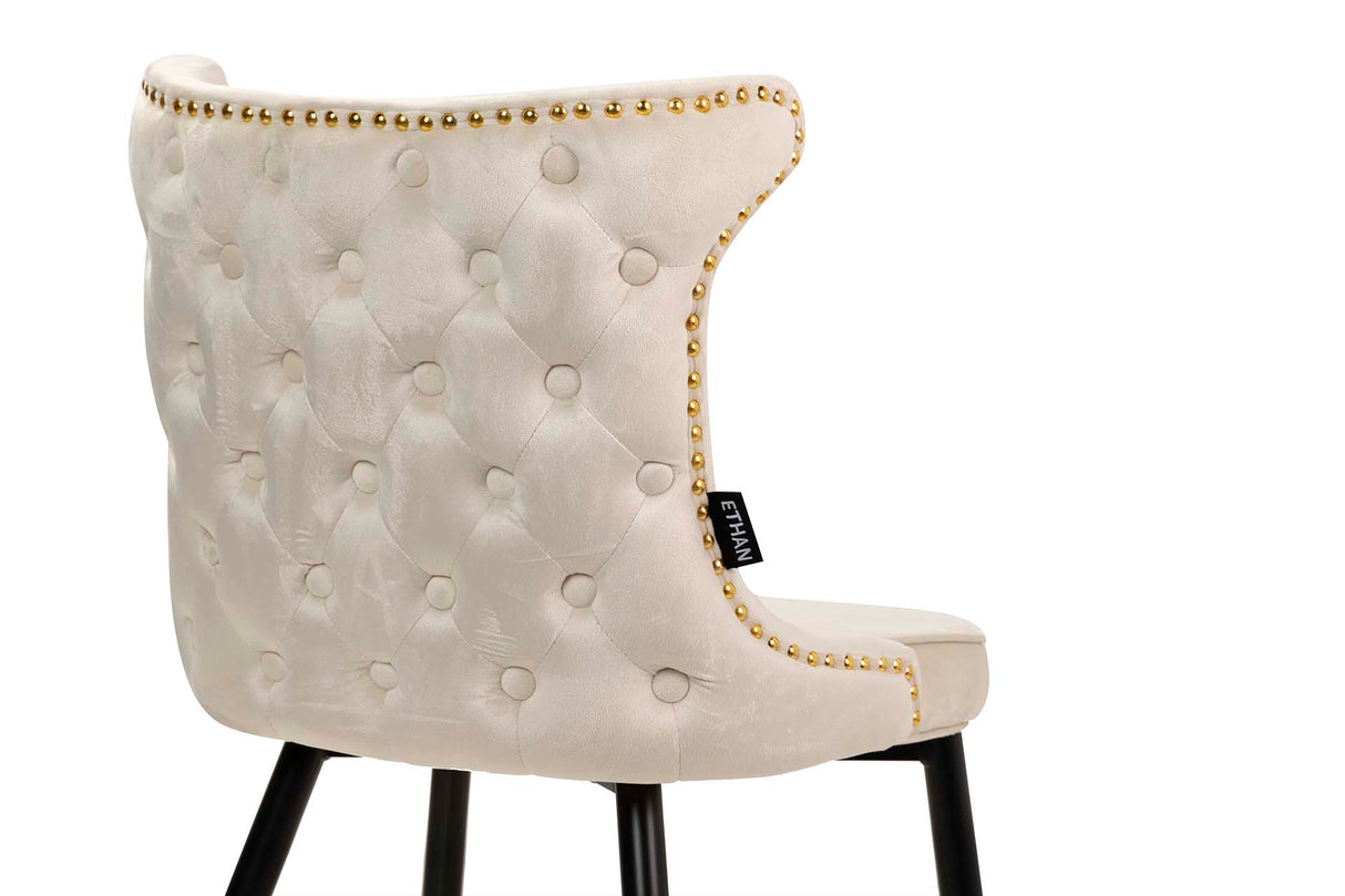 Velvet White Aspen 49x54x79 cm Studs