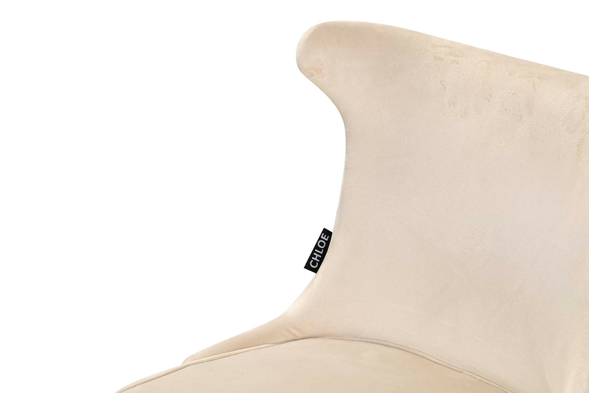 Velvet White Aspen 49x54x79 cm Studs