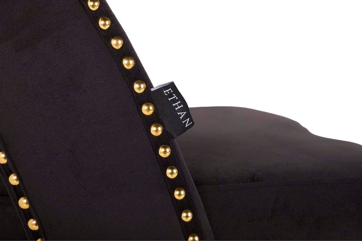 Velvet Black Stowe 49x54x78 cm Stuhl