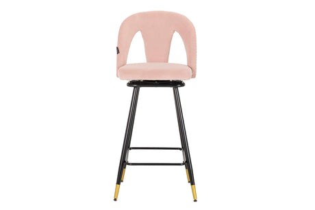 Velvet Rosa Harbor 46x53x105 cm tabouret de bar