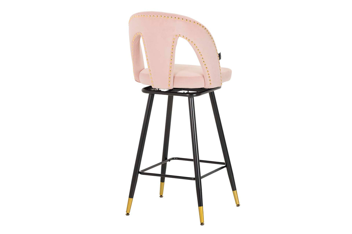 Velvet Rosa Harbor 46x53x105 cm Banco de barra