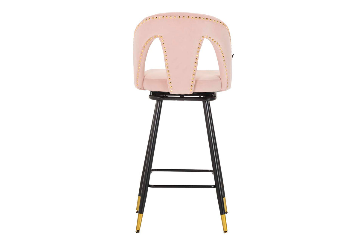 Velvet Rosa Harbor 46x53x105 cm Banco de barra