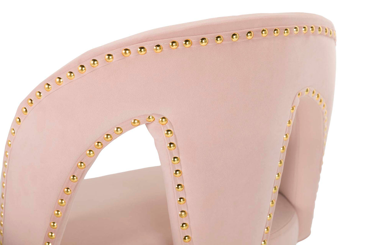 Velvet Rosa Harbor 46x53x105 cm Banco de barra