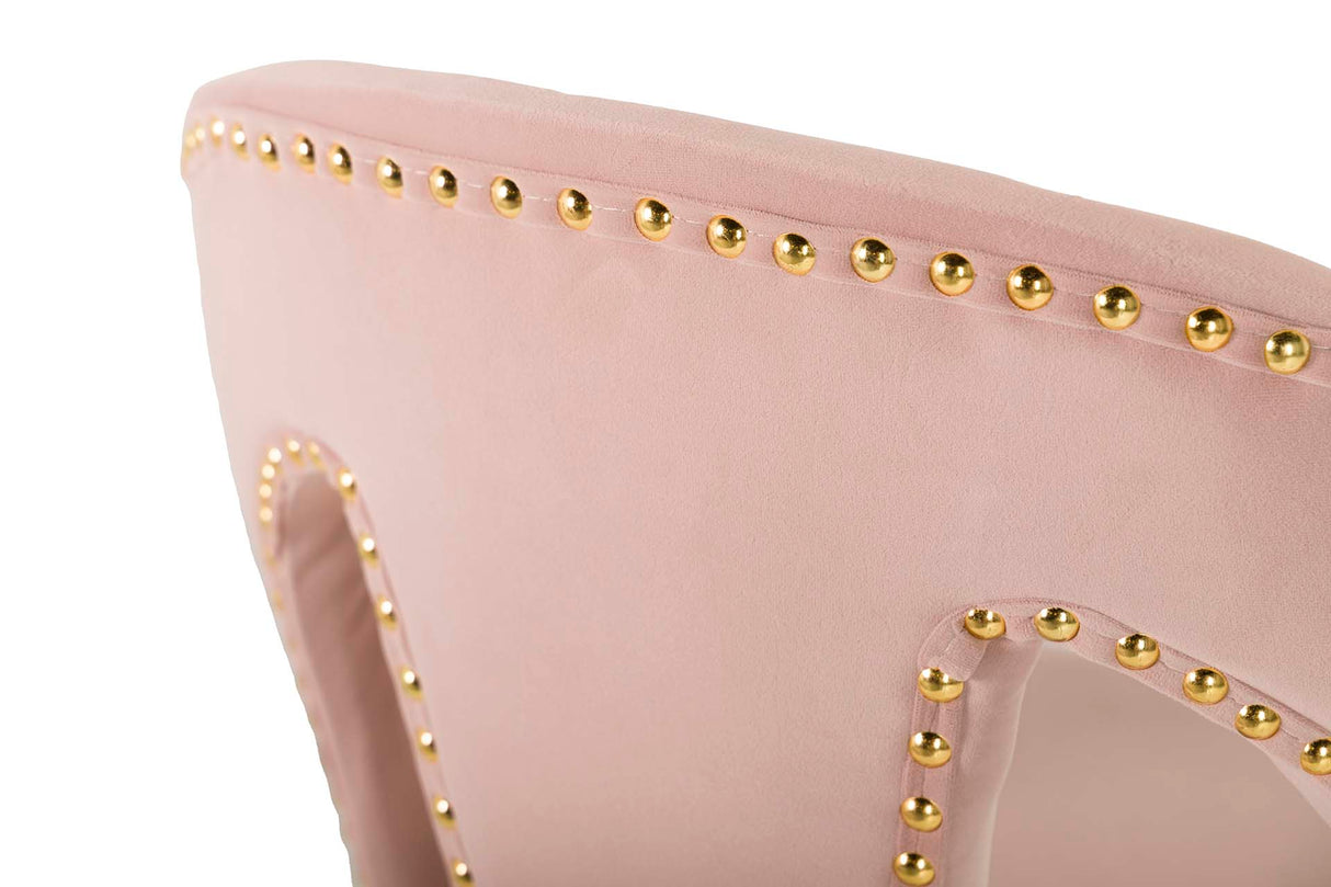 Velvet Rosa Harbor 46x53x105 cm Banco de barra