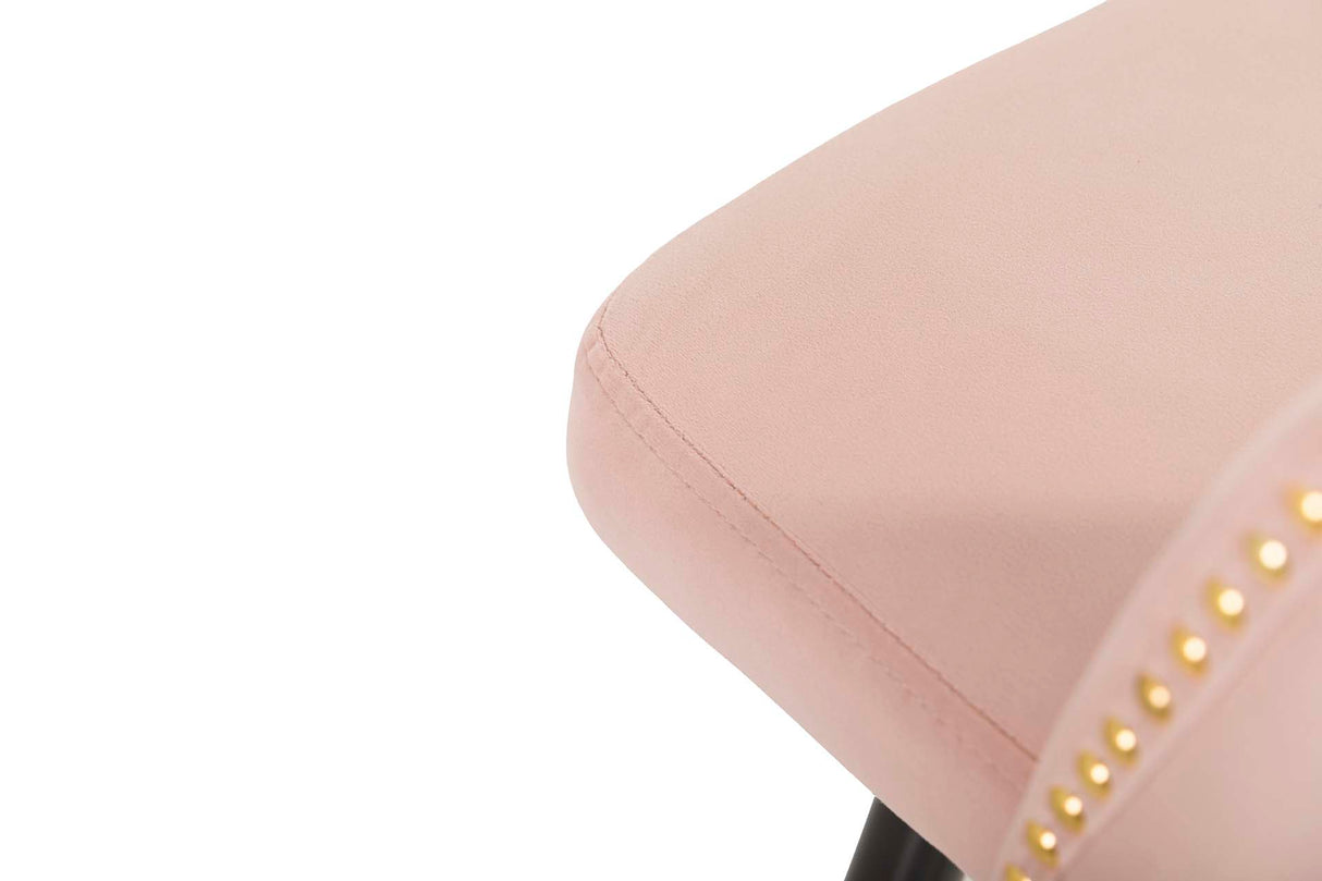 Velvet Rosa Harbor 46x53x105 cm Banco de barra