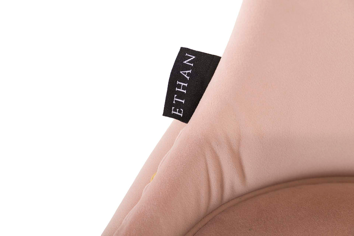 Velvet Rosa Aspen 49x54x79 cm chaise de tachuelas