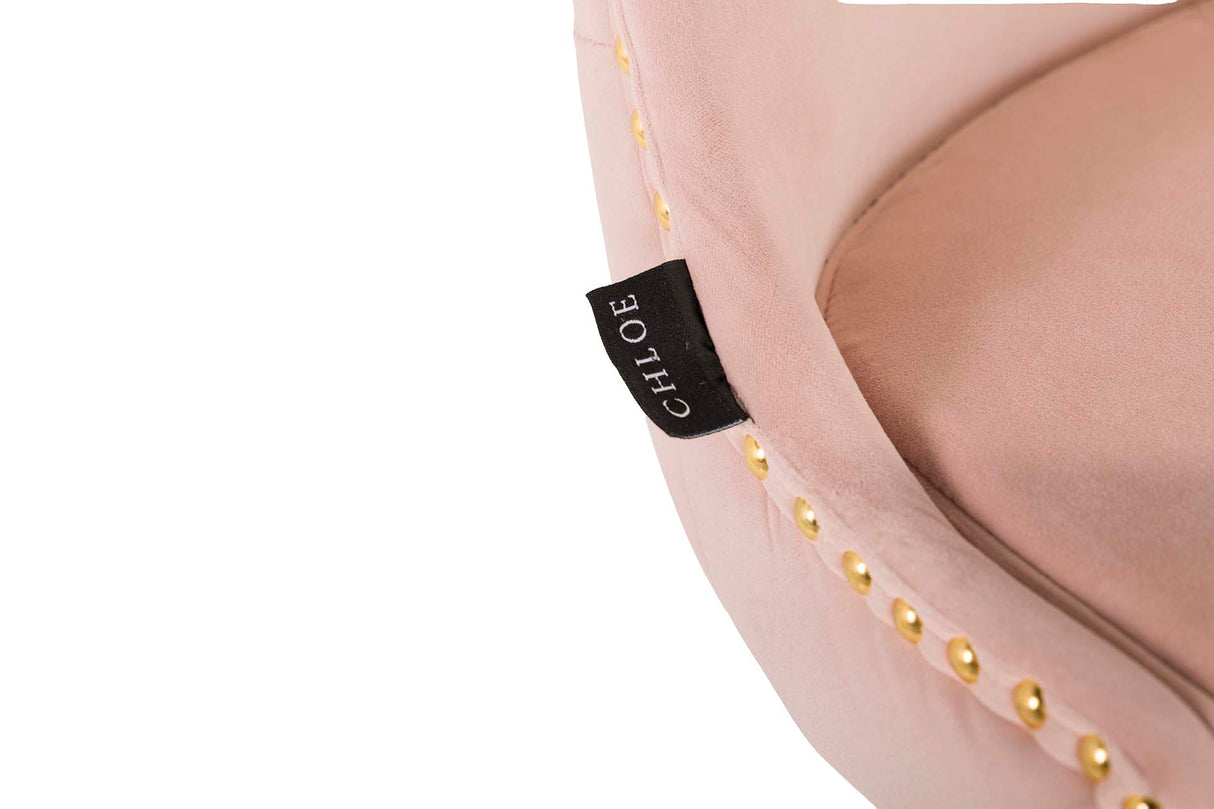 Velvet Rosa Clinton 46x53x105 cm Banco de barra