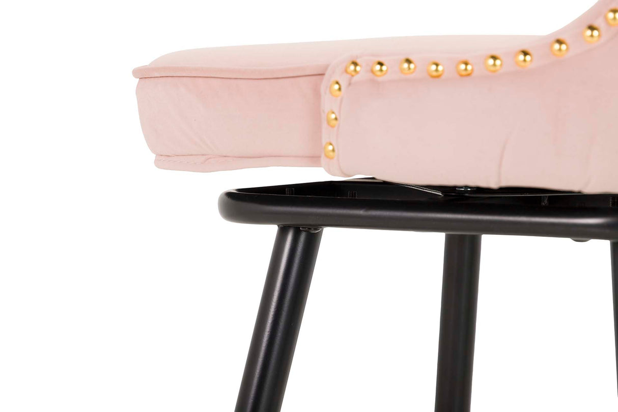 Velvet Rosa Clinton 46x53x105 cm Banco de barra