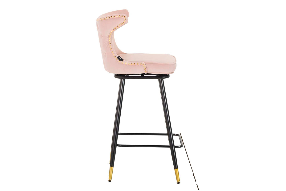 Velvet Rosa Clinton 46x53x105 cm Banco de barra