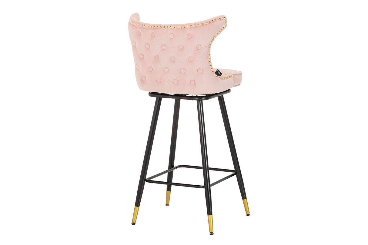 Velvet Rosa Clinton 46x53x105 cm Banco de barra