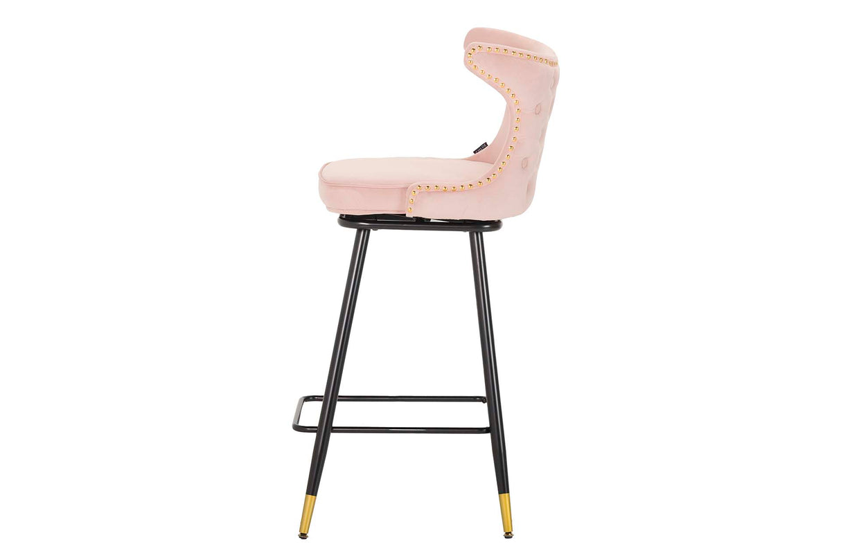 Velvet Rosa Clinton 46x53x105 cm Banco de barra