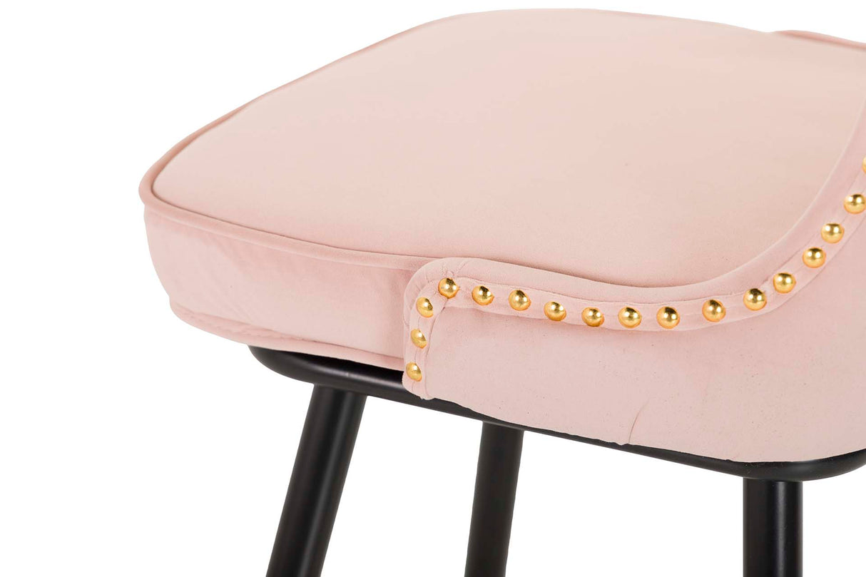 Velvet Rosa Clinton 46x53x105 cm Banco de barra