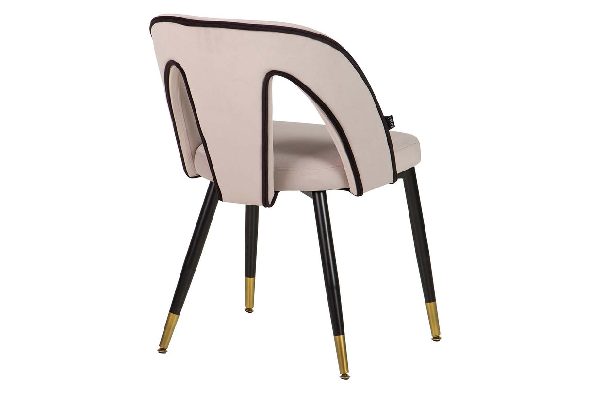 Stowe Grey Velvet Chair 49x54x82 cm