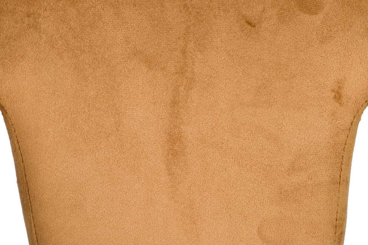 Velvet Yellow Stowe Tachuelas Stuhl 49x54x82 cm