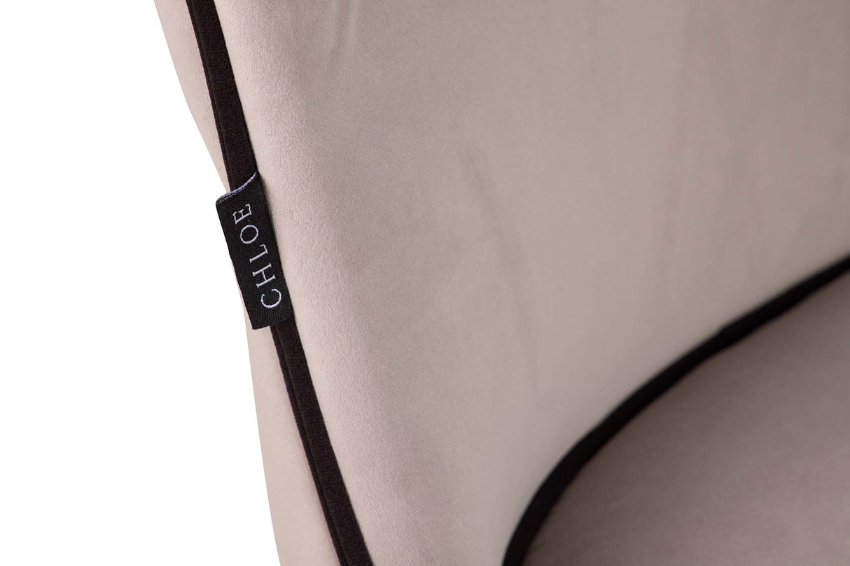 Aspen Grey Velvet chaise 49x54x82 cm