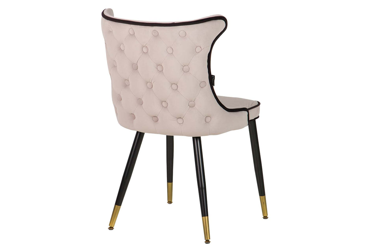 Aspen Grey Velvet chaise 49x54x82 cm