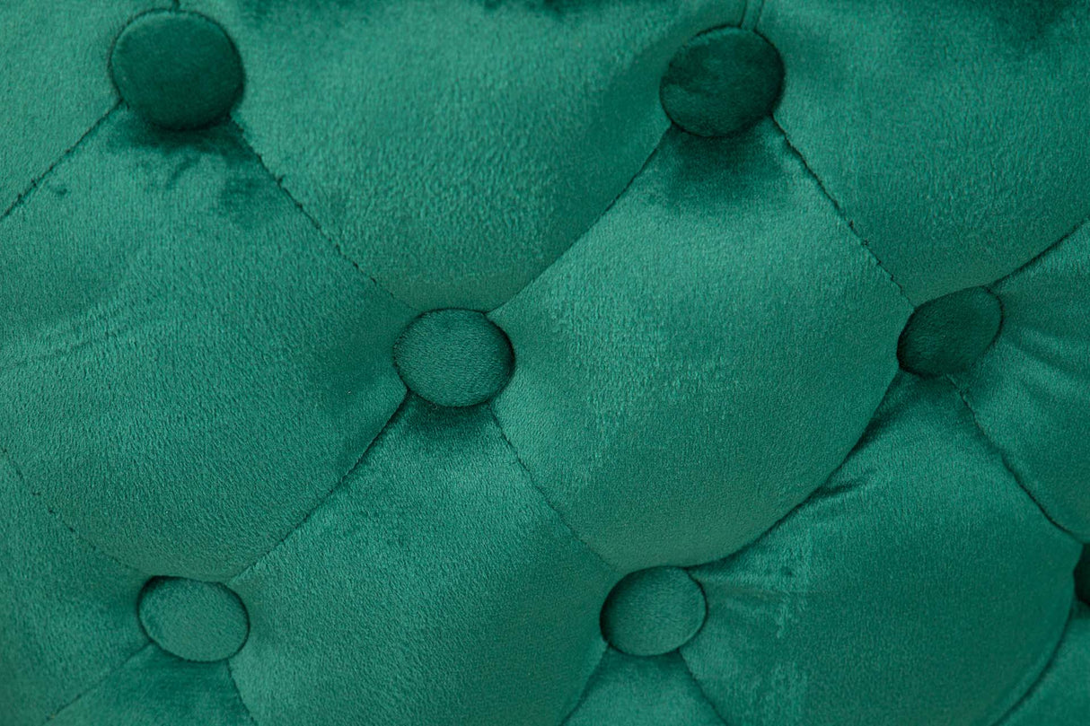 Aspen vervet vert tachuelas chaise 49x54x82 cm