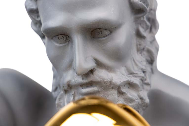 Figur Dekoration Grau Metall 33x56x56 cm