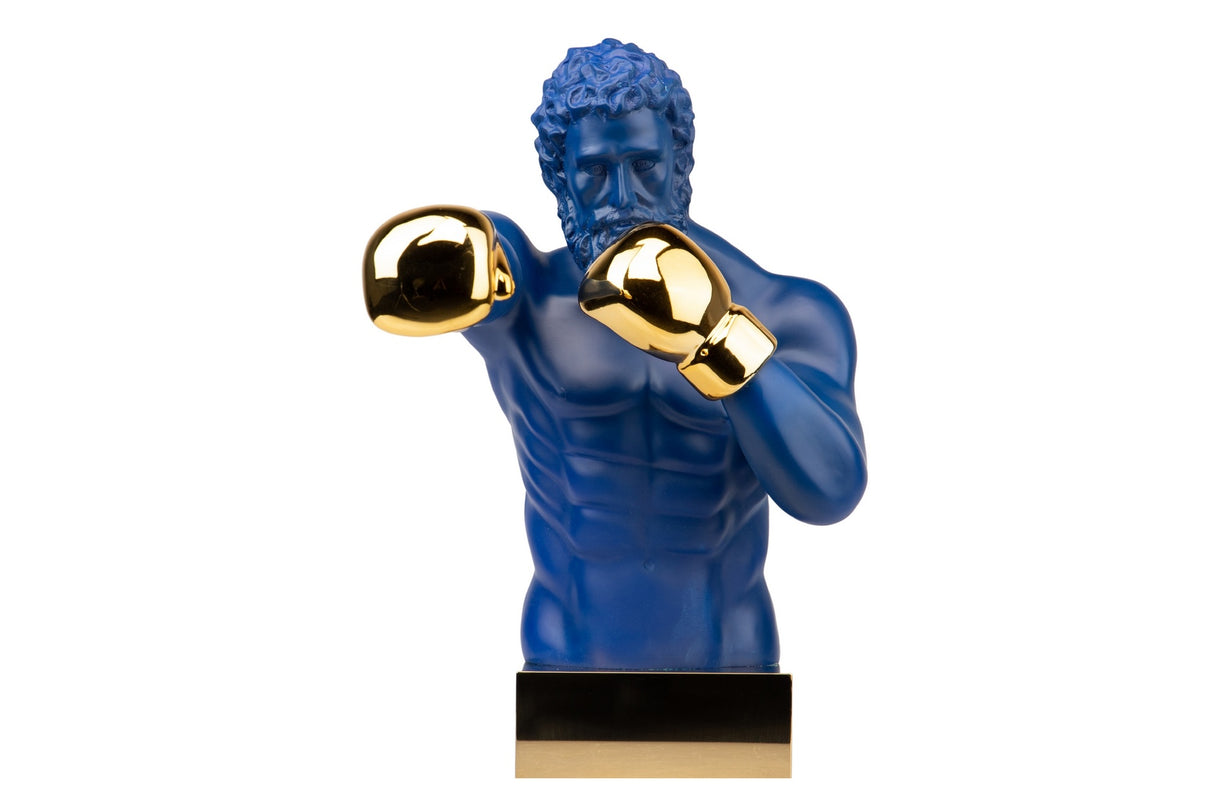 Blue Metallharzdekoration 33x56x56 cm