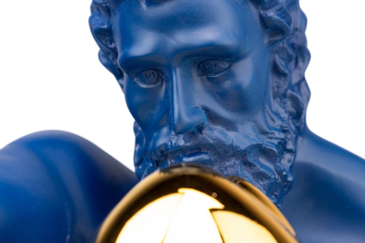 Blue Metallharzdekoration 33x56x56 cm