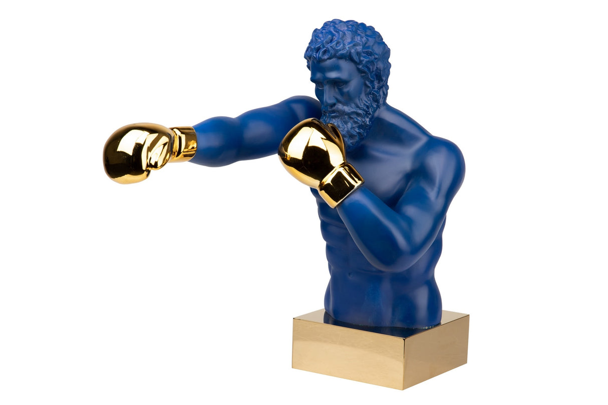 Blue Metallharzdekoration 33x56x56 cm