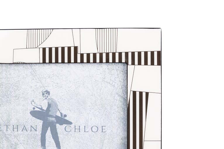 MDF White Grey Portfotos 15x20 cm