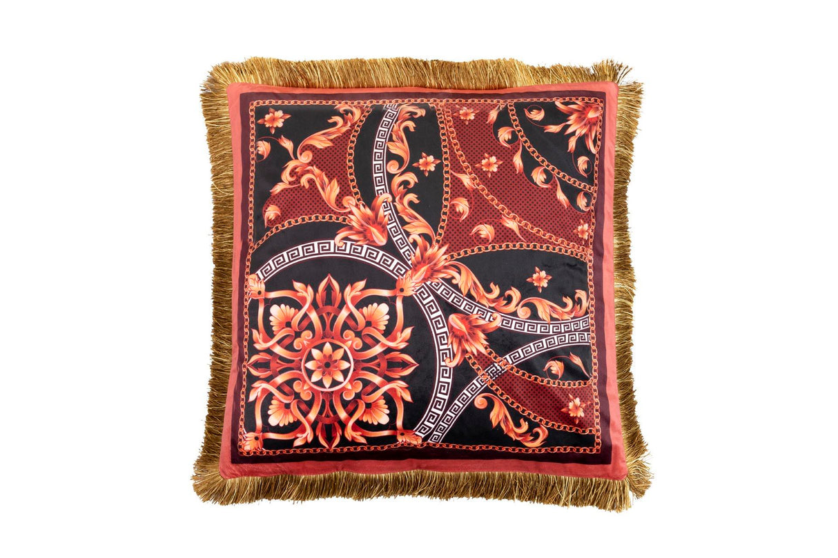 Plumas de remplissage en velours cojin avec frunces 60x13x60 cm