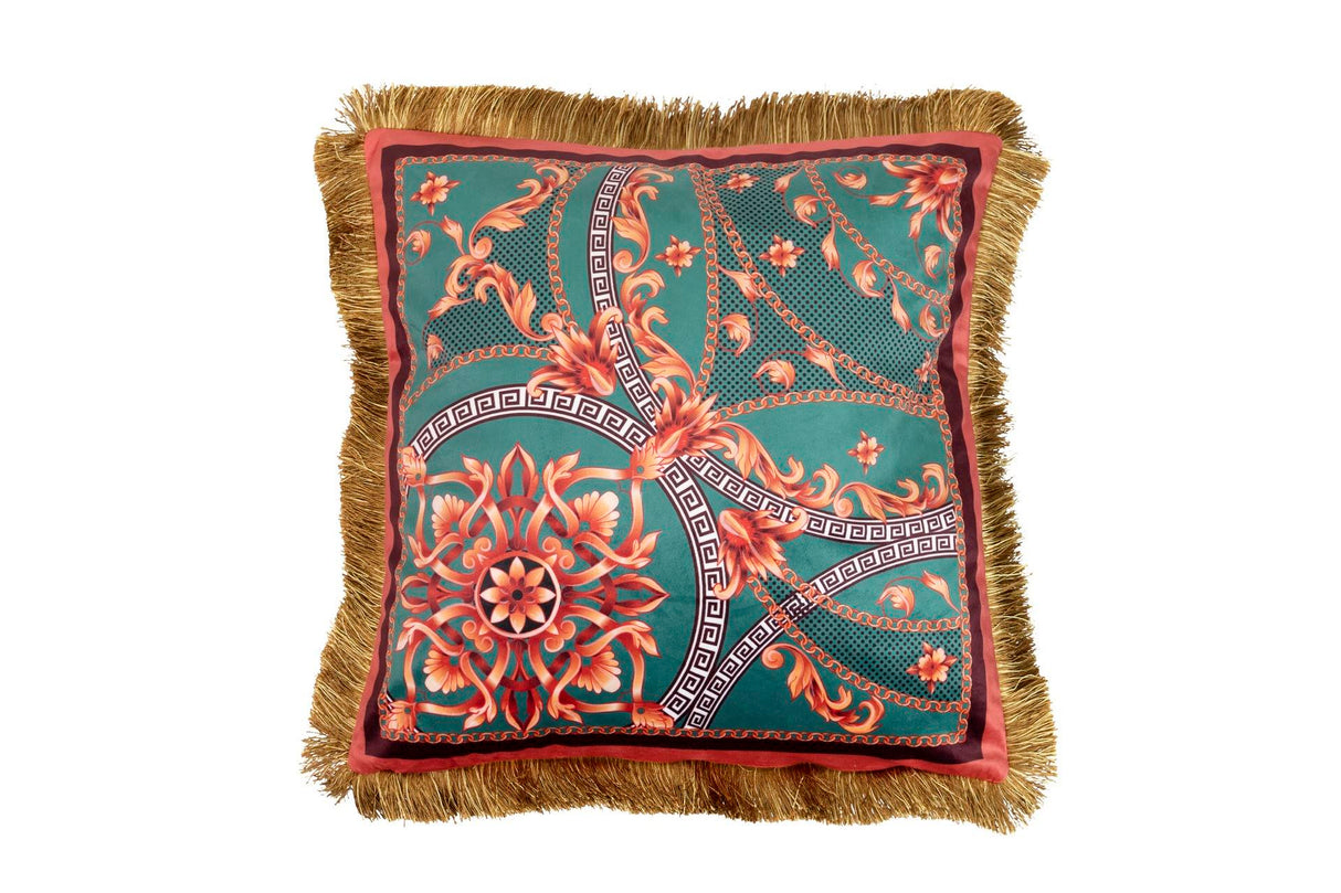 Plumas de remplissage en velours cojin avec frunces 60x13x60 cm