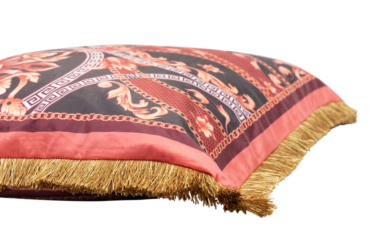 Plumas de remplissage en velours cojin avec frunces 60x13x60 cm