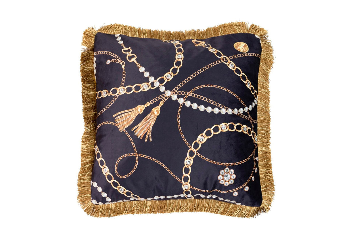 Samt -Cojin -Füllung von Plumas mit Brand 60x13x60 cm