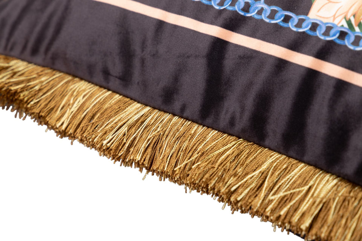 Samt -Cojin -Füllung von Plumas mit Brand 60x13x60 cm