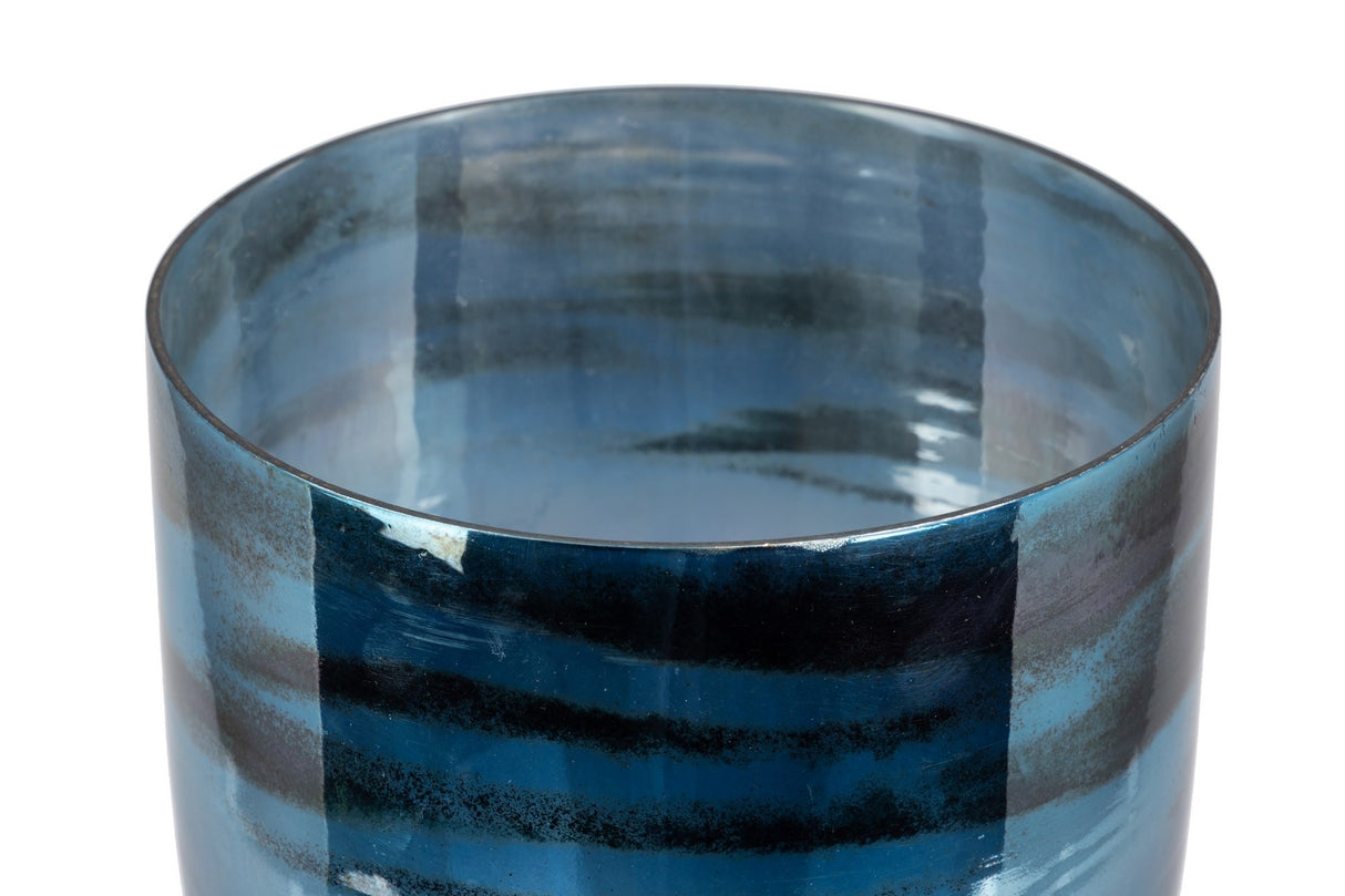 Níquel de suporte de cristal / alumínio 23x23x44 cm