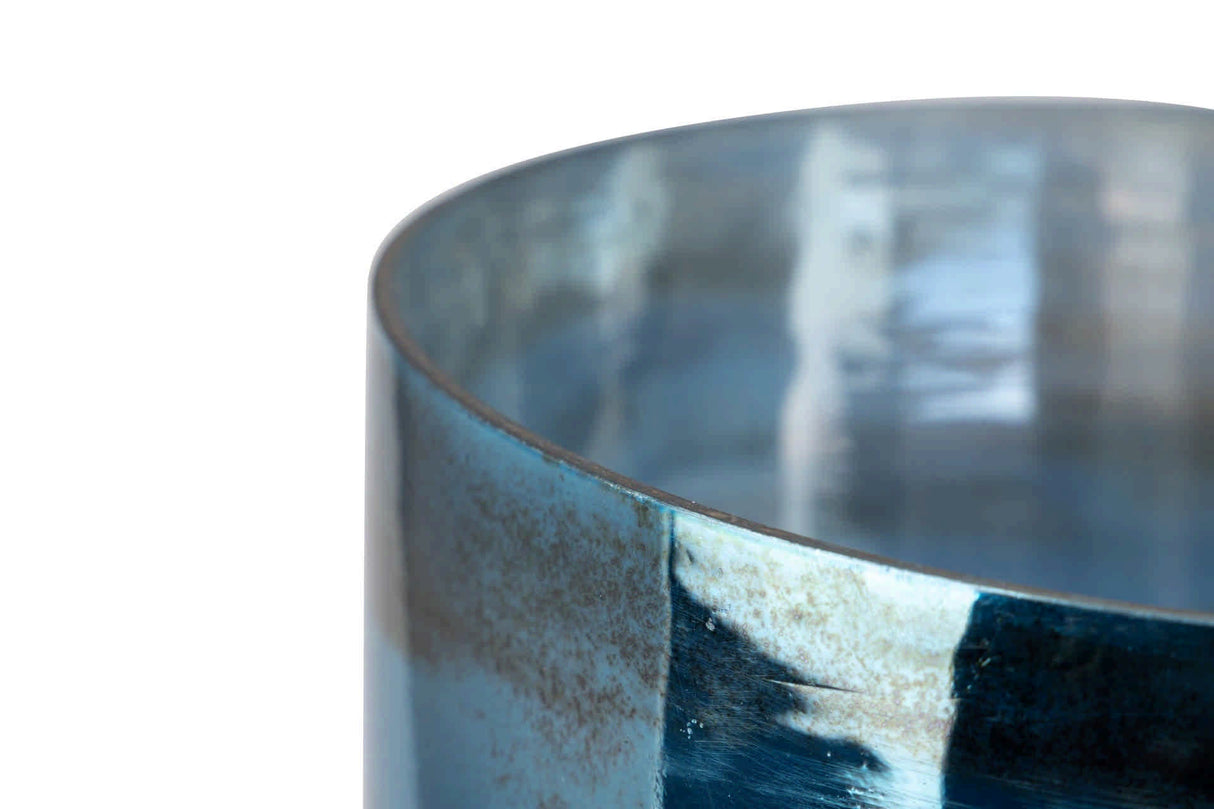 Níquel de suporte de cristal / alumínio 23x23x44 cm