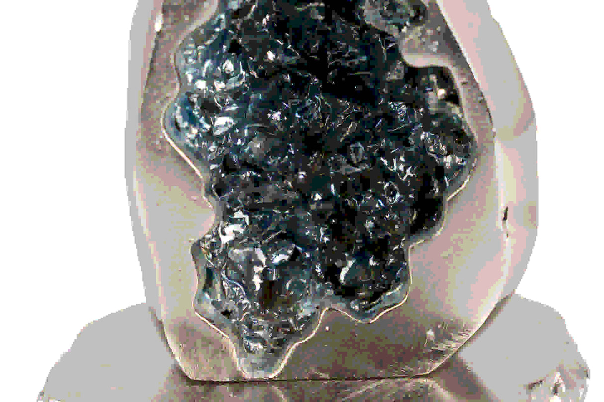 Níquel de suporte de cristal / alumínio 23x23x44 cm