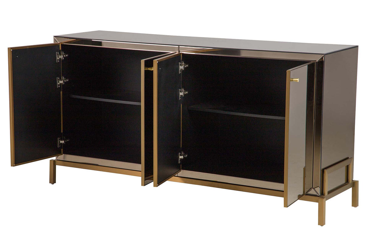 Sideboard aus Edelstahlspiegel liefert 180 x 50 x 90 cm