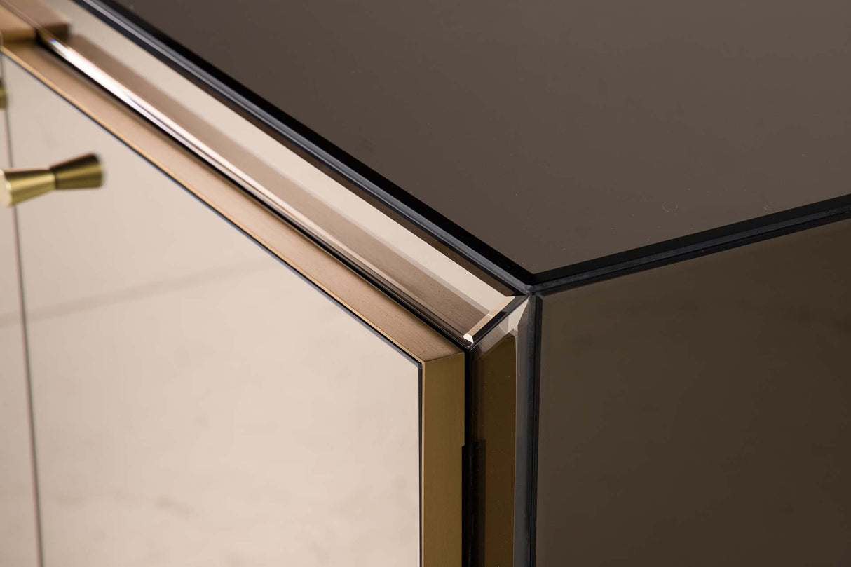 Sideboard aus Edelstahlspiegel liefert 180 x 50 x 90 cm