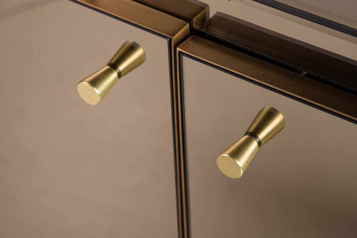 APARADOR ESPEJO ACERO INOXIDABLE PRESTINE 180x50x90 CM