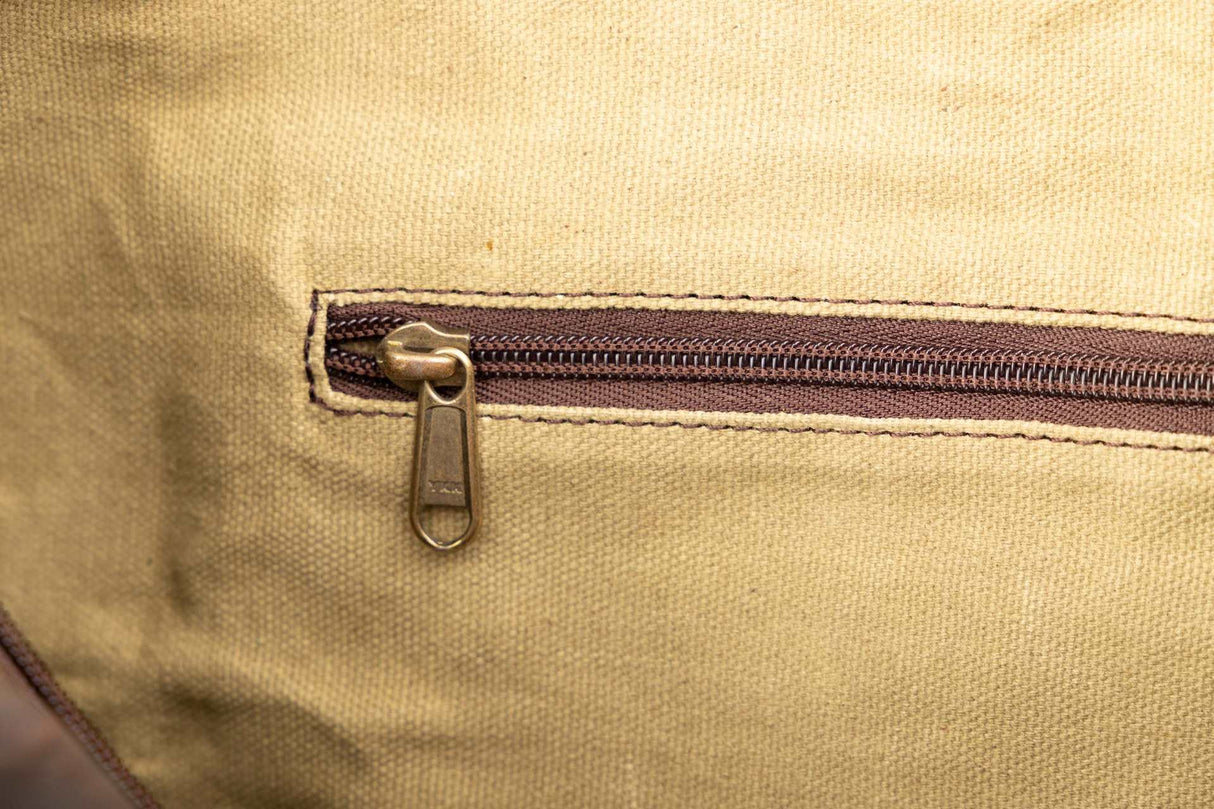 BOLSA DE VIAJE DE CUERO 40,5x23x23 CM