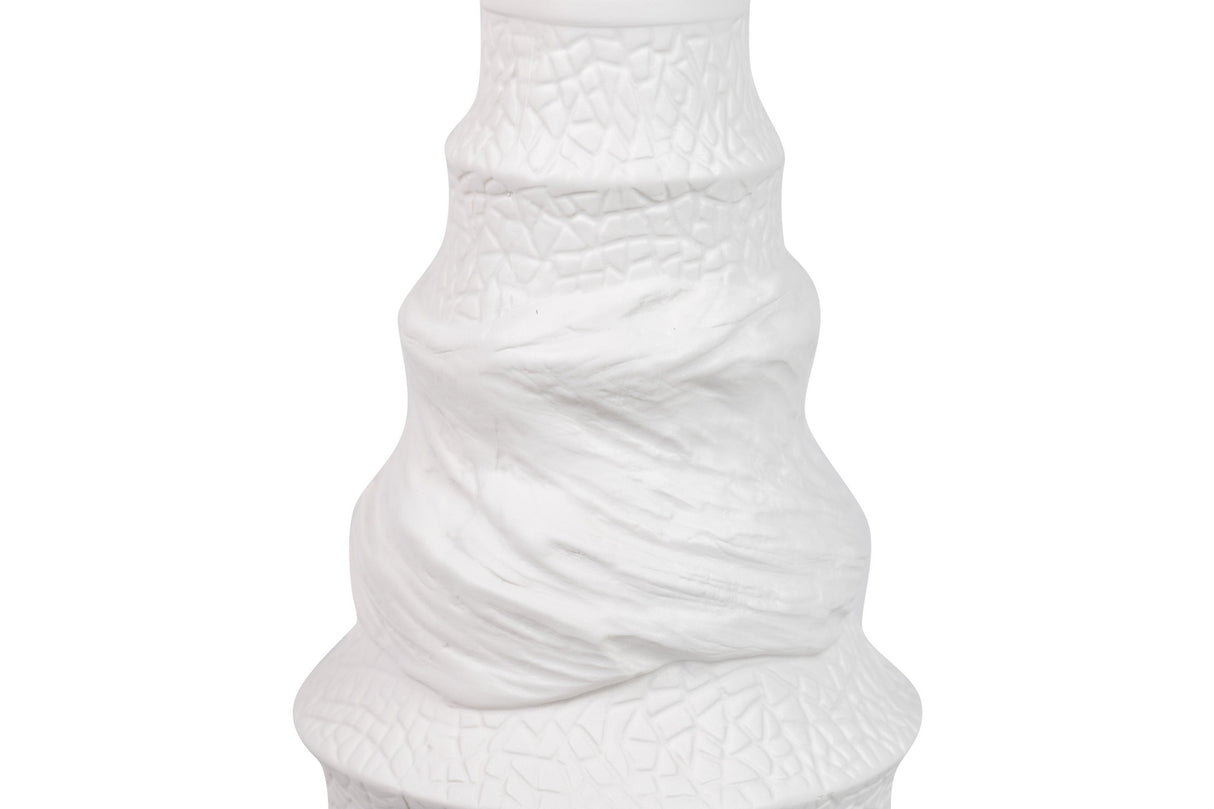 Vaso de cerâmica branca ITACA 35x14x39 cm