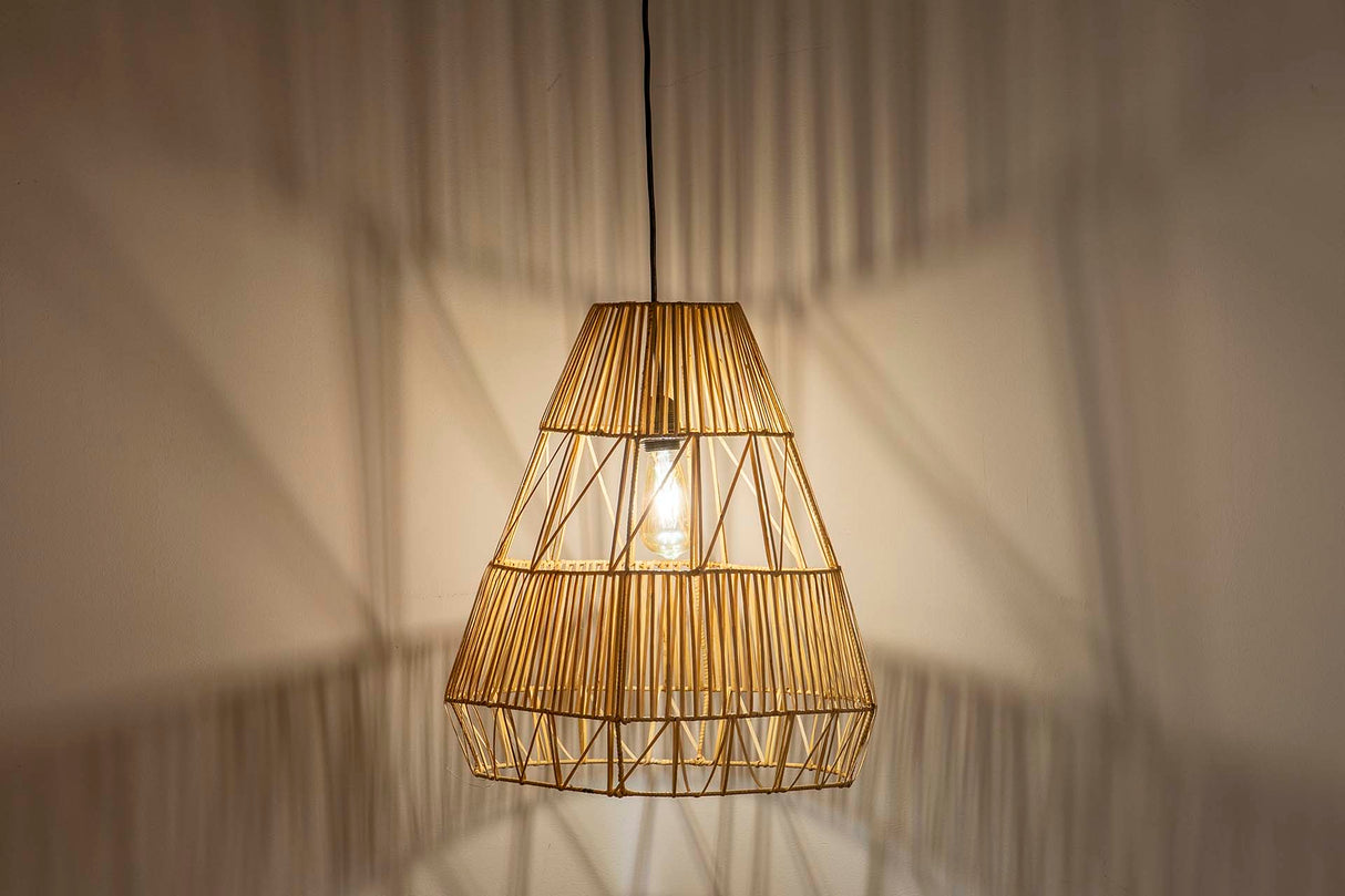 Lampada del tetto ratan / metallo 45x45x50 cm