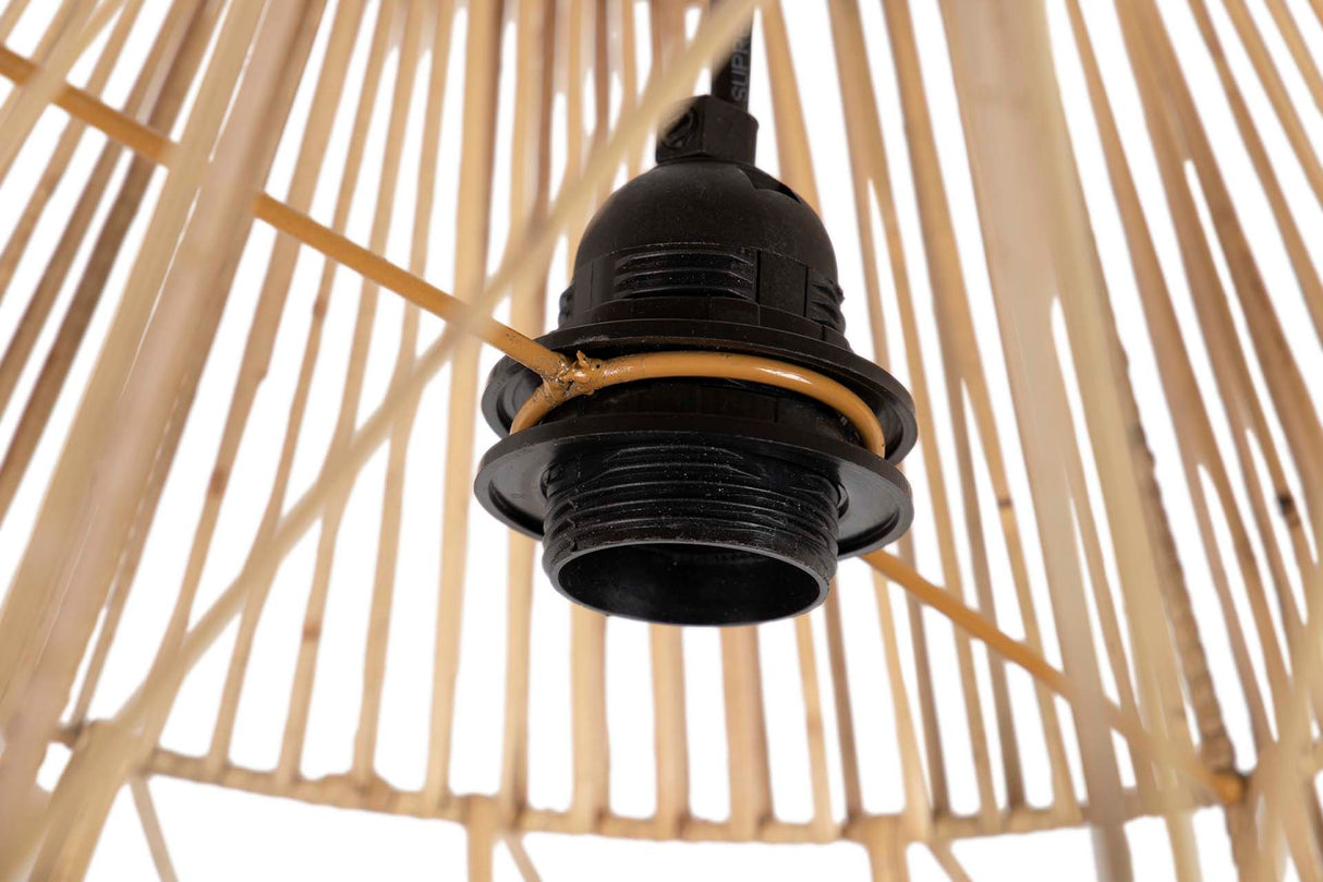 Lampada del tetto ratan / metallo 45x45x50 cm