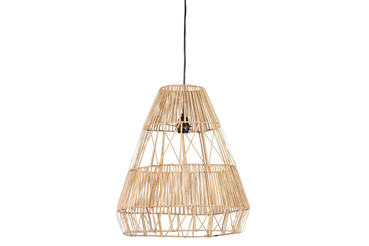 Lampada del tetto ratan / metallo 45x45x50 cm
