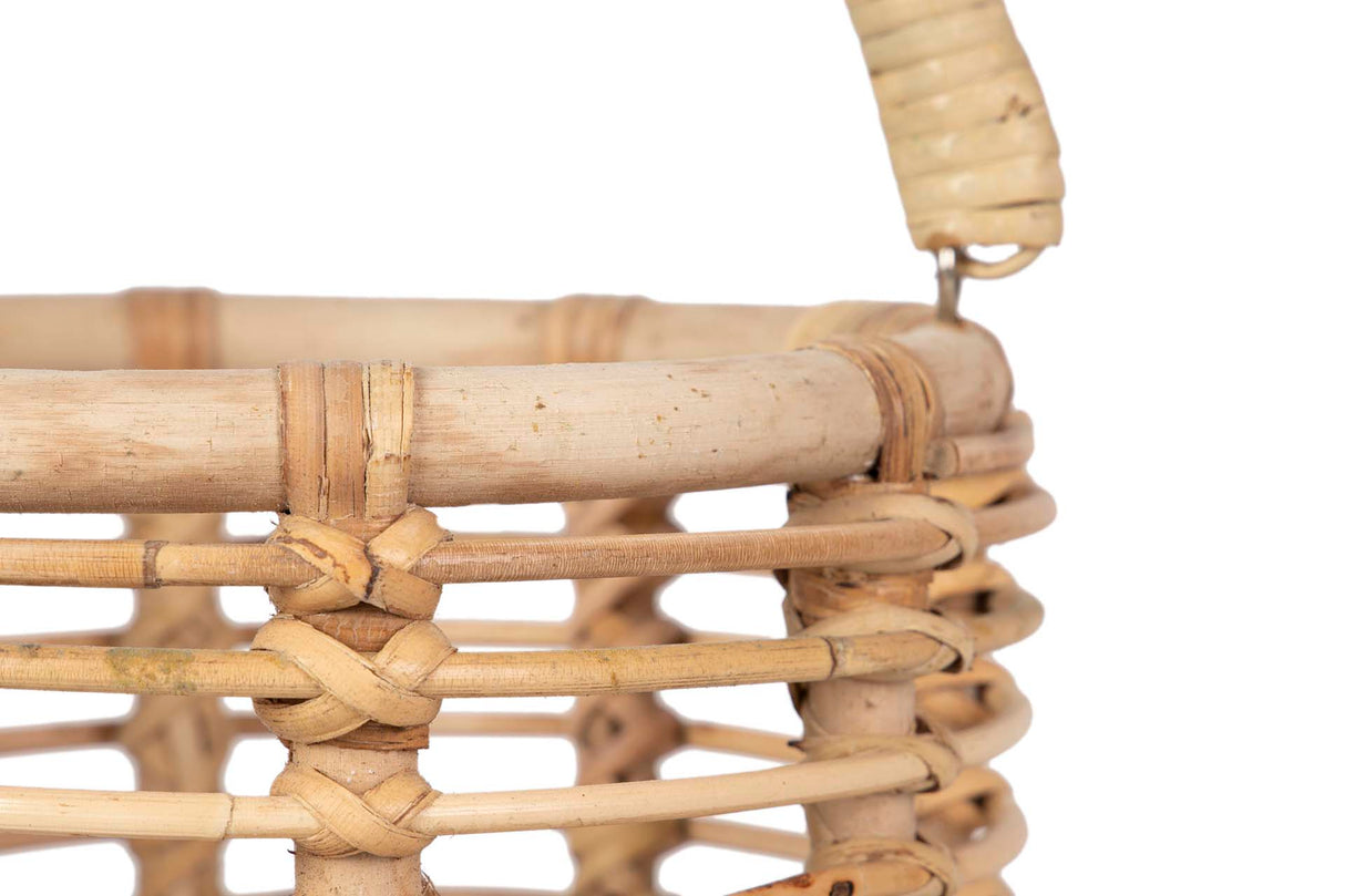 Conjunto 2 lanternas Ratan 25x25x40 / 35x35x50 cm