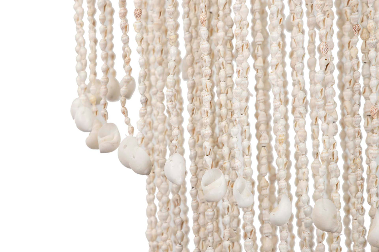 LAMPARA TECHO CONCHAS BLANCAS 40x40x110 CM