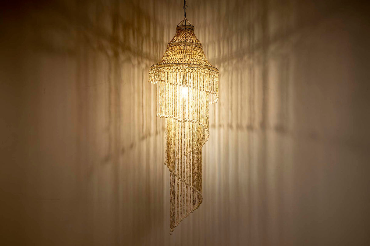 Blancas conchas 60x60x130 cm lâmpada de teto