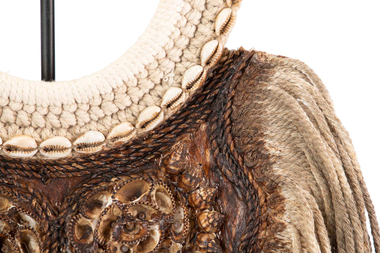 Figura gusci di legno naturale 28x12x80 cm