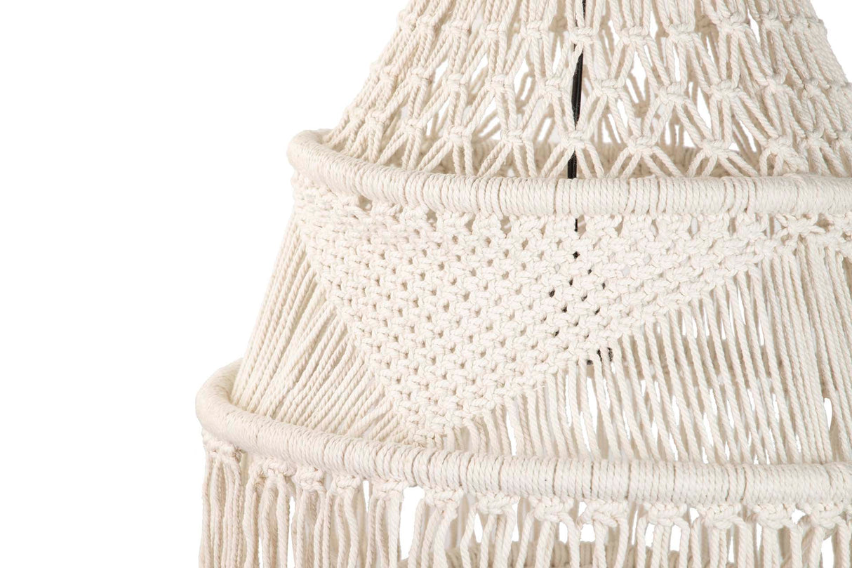 Lâmpada de telhado de algodão de metal branco 50x50x160 cm