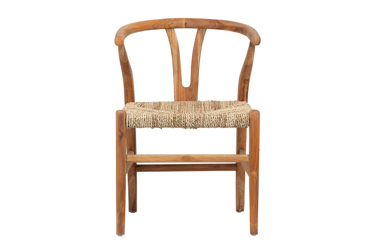 SILLA TECA NATURAL 55x55x80 CM